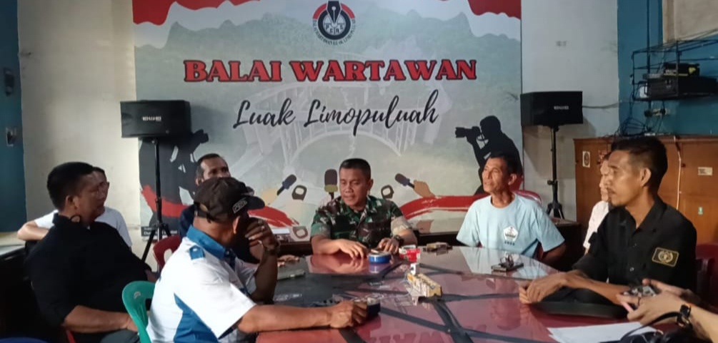 Dandim 0306/50 Kota Sambangi Balai Wartawan Luak Limopuluah, Ada Apa